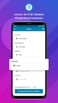 ATT Network Unlock Samsung App android App screenshot 2